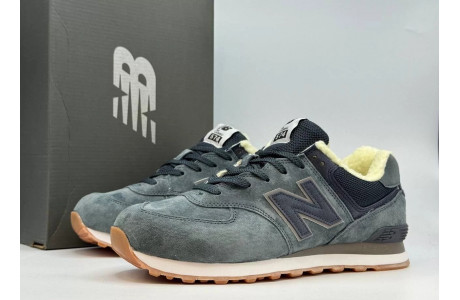 New Balance 574 Dark Grey С Мехом