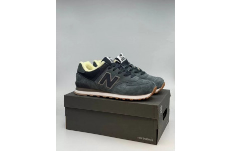 New Balance 574 Dark Grey С Мехом