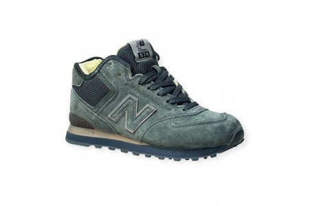 New Balance 574 Grey Moss С Мехом
