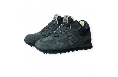 New Balance 574 Grey Moss С Мехом