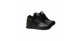 New Balance 574 leather Black  С Мехом