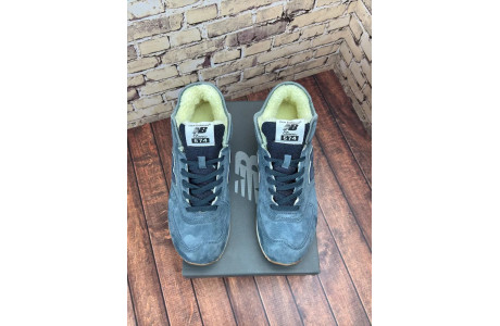 New Balance 574 Mid Dark Grey с мехом