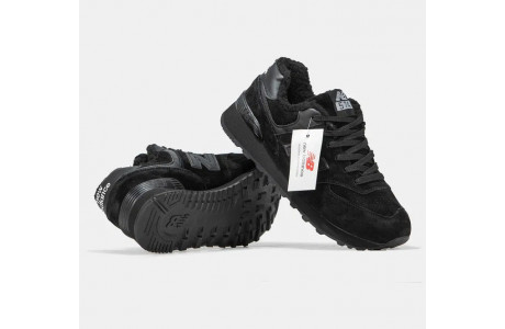 New Balance 574 Winter Black с мехом
