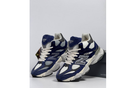 New Balance 9060 Blue White с мехом