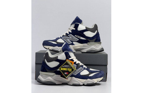 New Balance 9060 Blue White с мехом