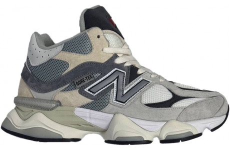 New Balance 9060 Light Grey с мехом