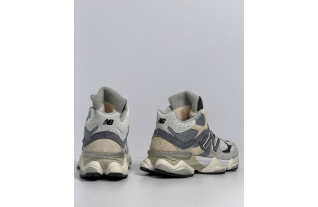 New Balance 9060 Light Grey с мехом