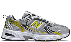 New Balance 530 Серые с желтым