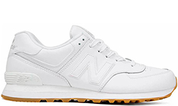 New Balance 574 All White Кожаные