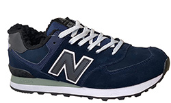 New Balance ML574EM Winter Edition С Мехом Тёмно-синие