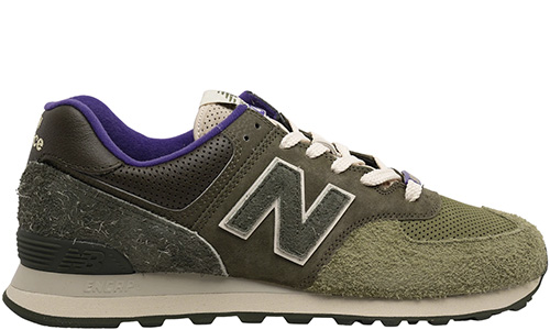 New Balance 574 Sneakersnstuff Nature Green Purple