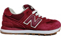 New Balance 574 Темно-красные