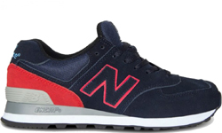 New Balance 574 Синие с красным