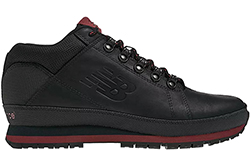 New Balance 754 кожаные черные с красным