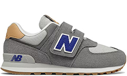 New Balance 574 Hook and Loop серые детские