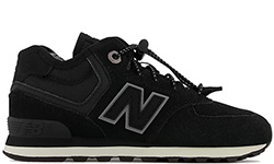 New Balance 574 Mid черные детские с мехом