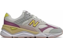 New Balance Х-90 серые с желтым