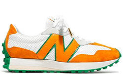 New Balance WS 327 Casablanca белые с оранжевым