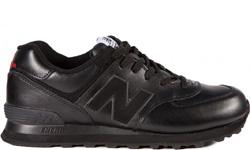 New Balance 574 All Black Кожаные