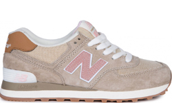 New Balance 574 Пудровые замшевые